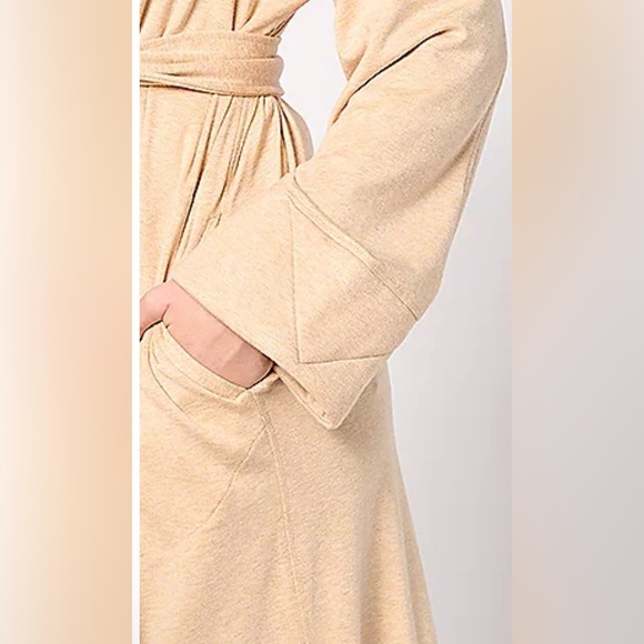 NWT Attitudes by Renee Cardigan Medium Large French Terry Belted Wrap - Picture 4 of 7